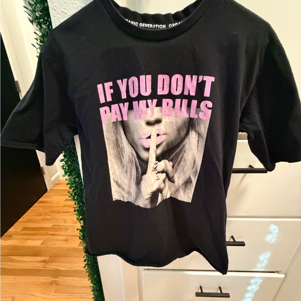 Black Graphic Tee  Short Sleeve